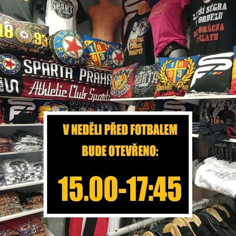 ‼ Prodejna Stylsport v Havanské ulici na Letné bude zítra před fotbalem otevřena od 15:00 hod., tak se stavte ???? @eshopspartani spartani.cz #acsparta #spartaforever #ultrassparta